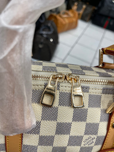 Louis Vuitton Speedy large size damier azur bag