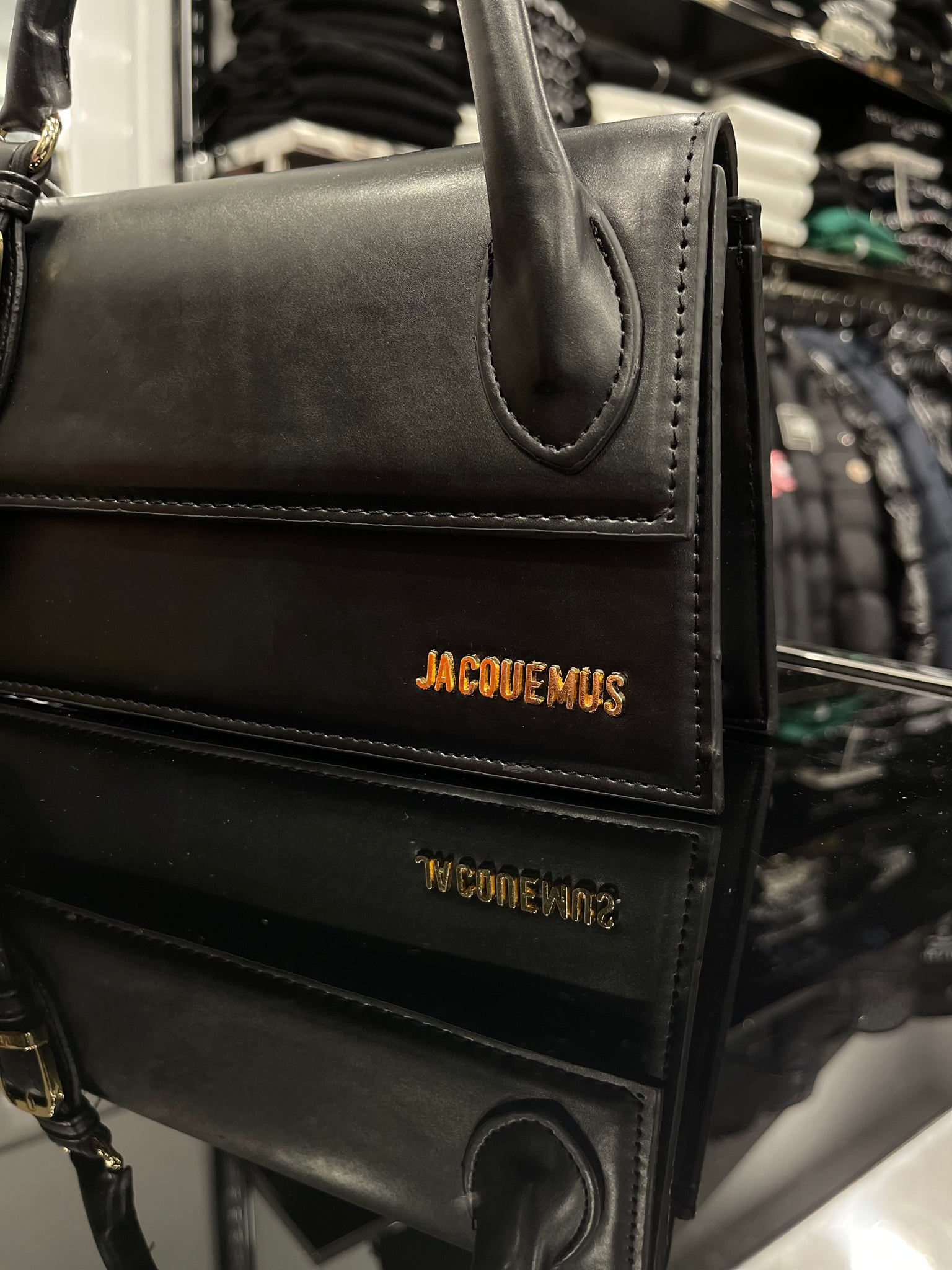 Jacquemus Le chiquito Long tote black bag
