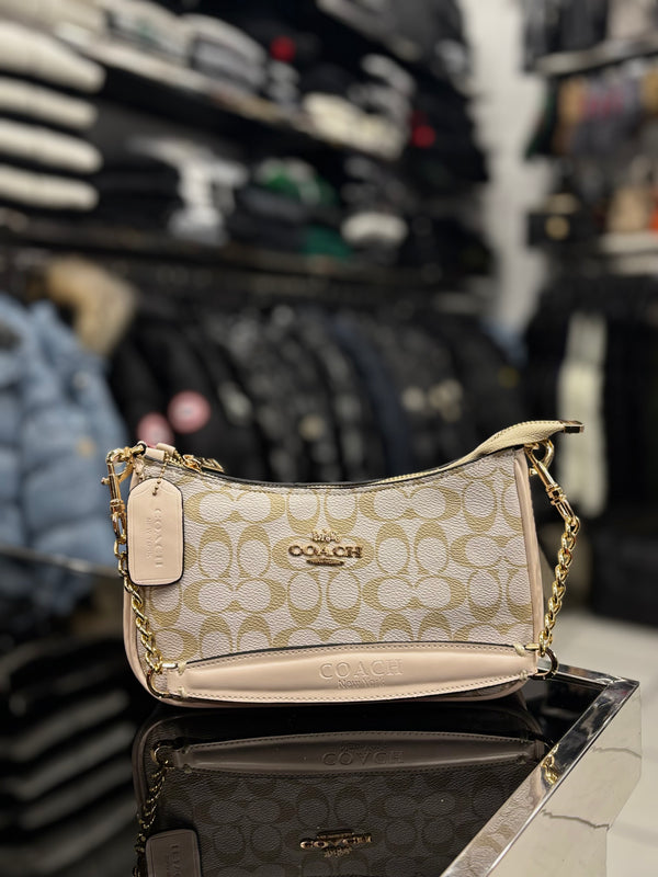 Coach Teri Mini Crossbody beige bag