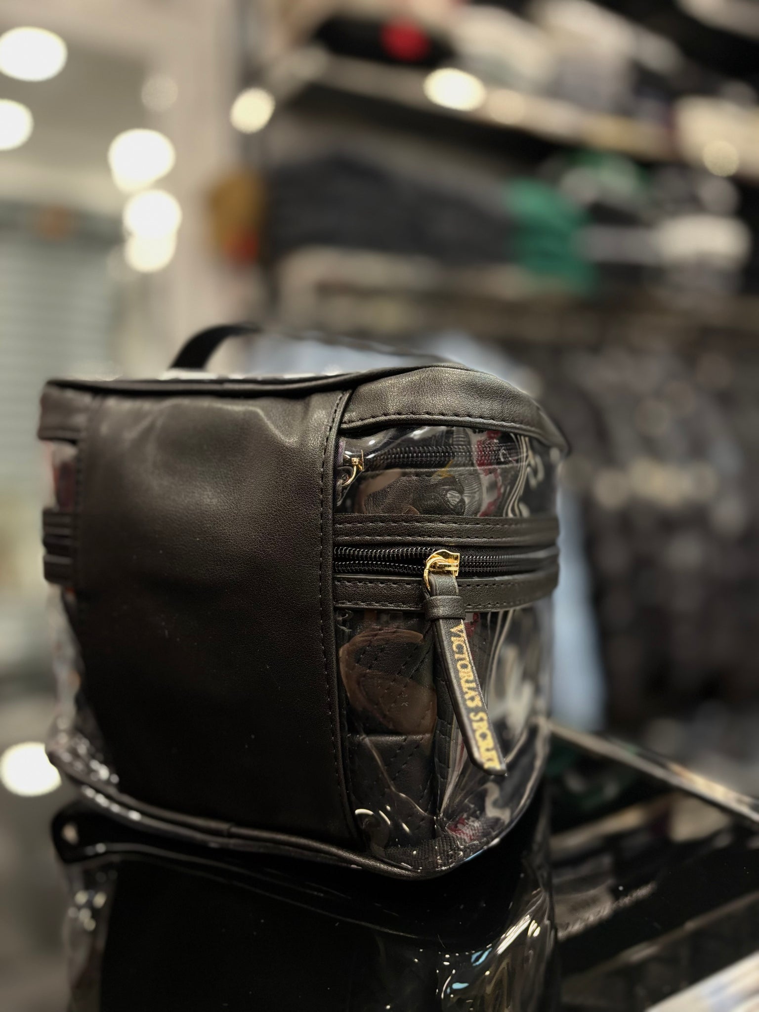Victoria's Secret vanity black bag
