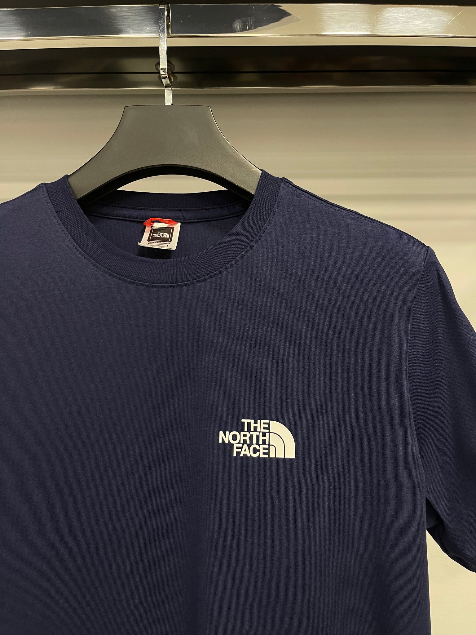 The north face blue black T-shirt
