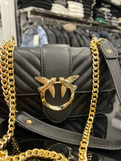 Pinko Love classic icon V Quilt Mix FI black bag
