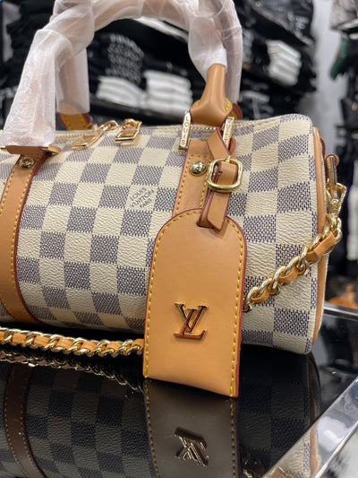 Louis Vuitton Speedy large size damier azur bag