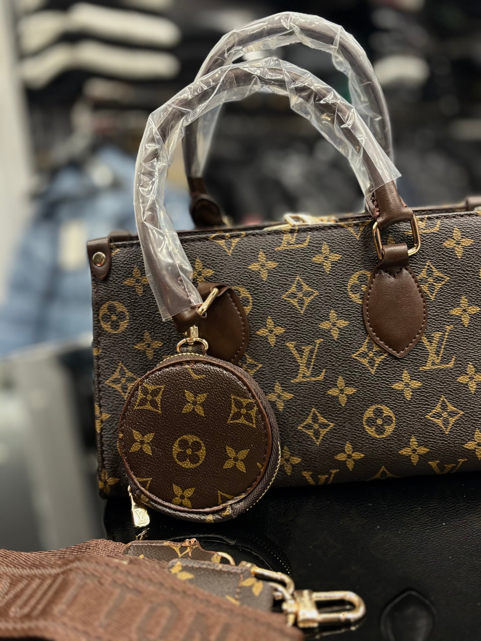 Louis Vuitton OnTheGo PM Monogram brown bag