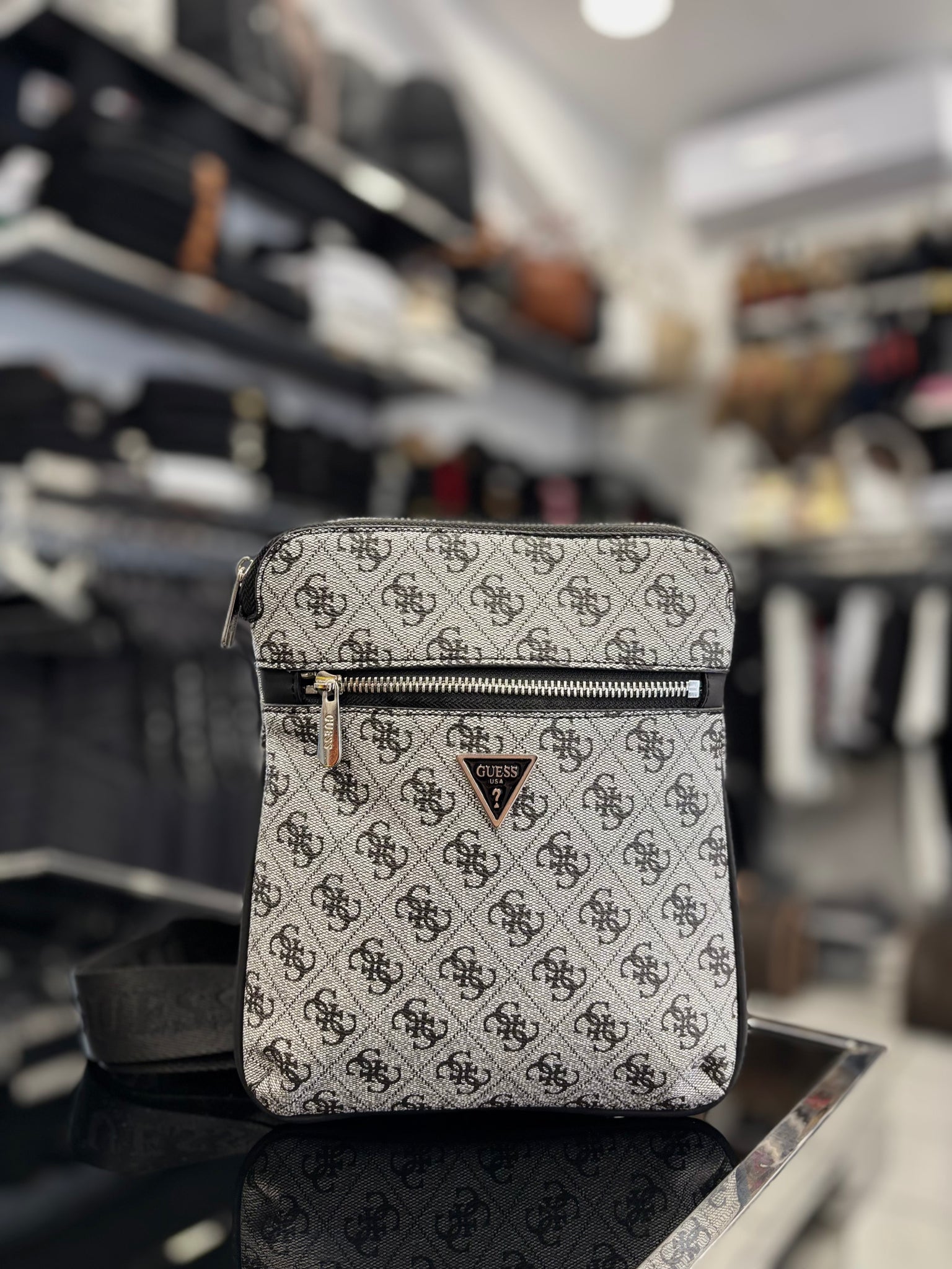 Guess Grey bag ώμου/χιαστί