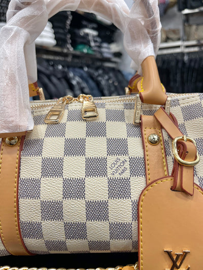 Louis Vuitton Speedy large size damier azur bag