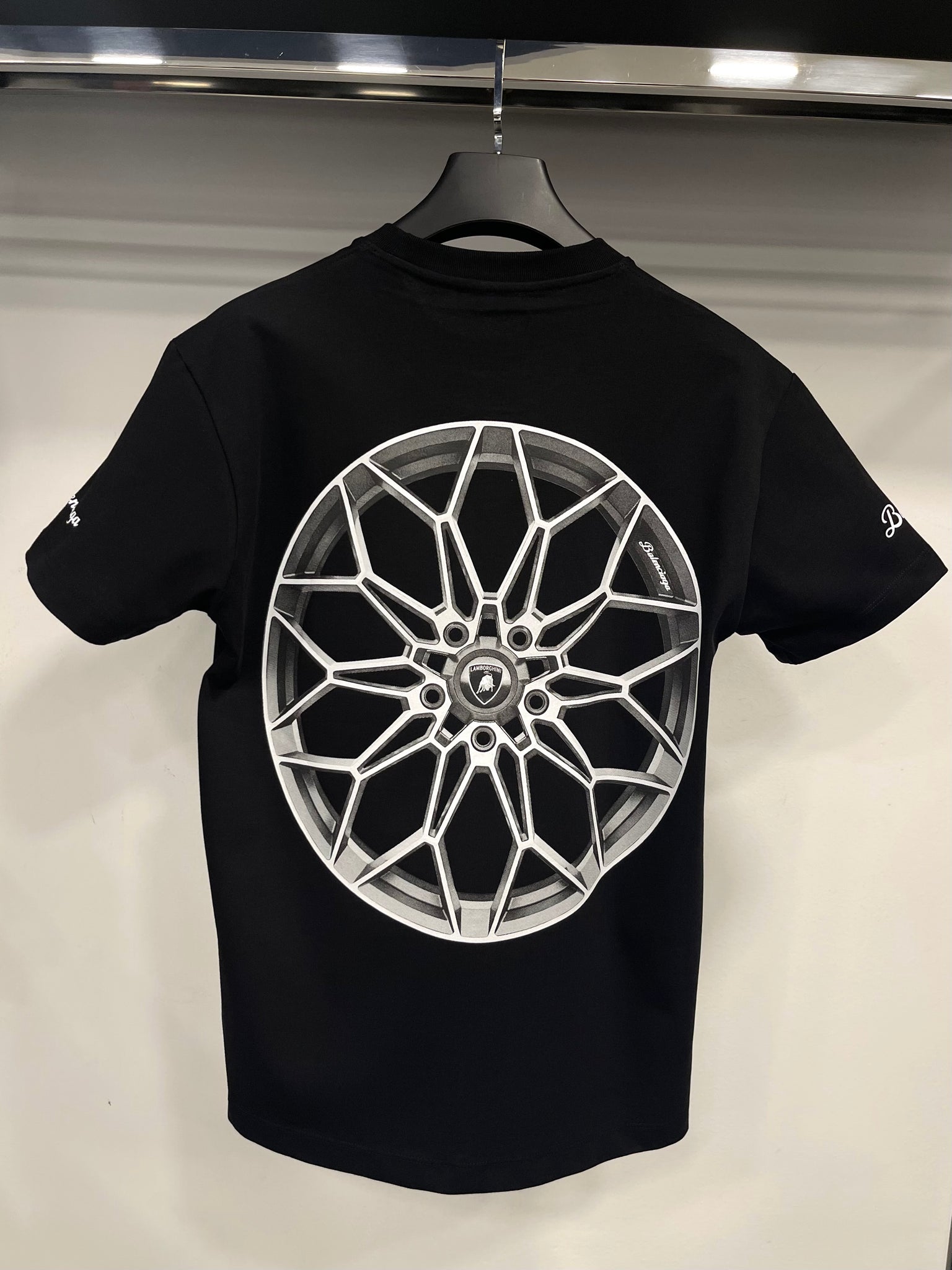 Balenciaga X Automobili Lamborghini black T-shirt