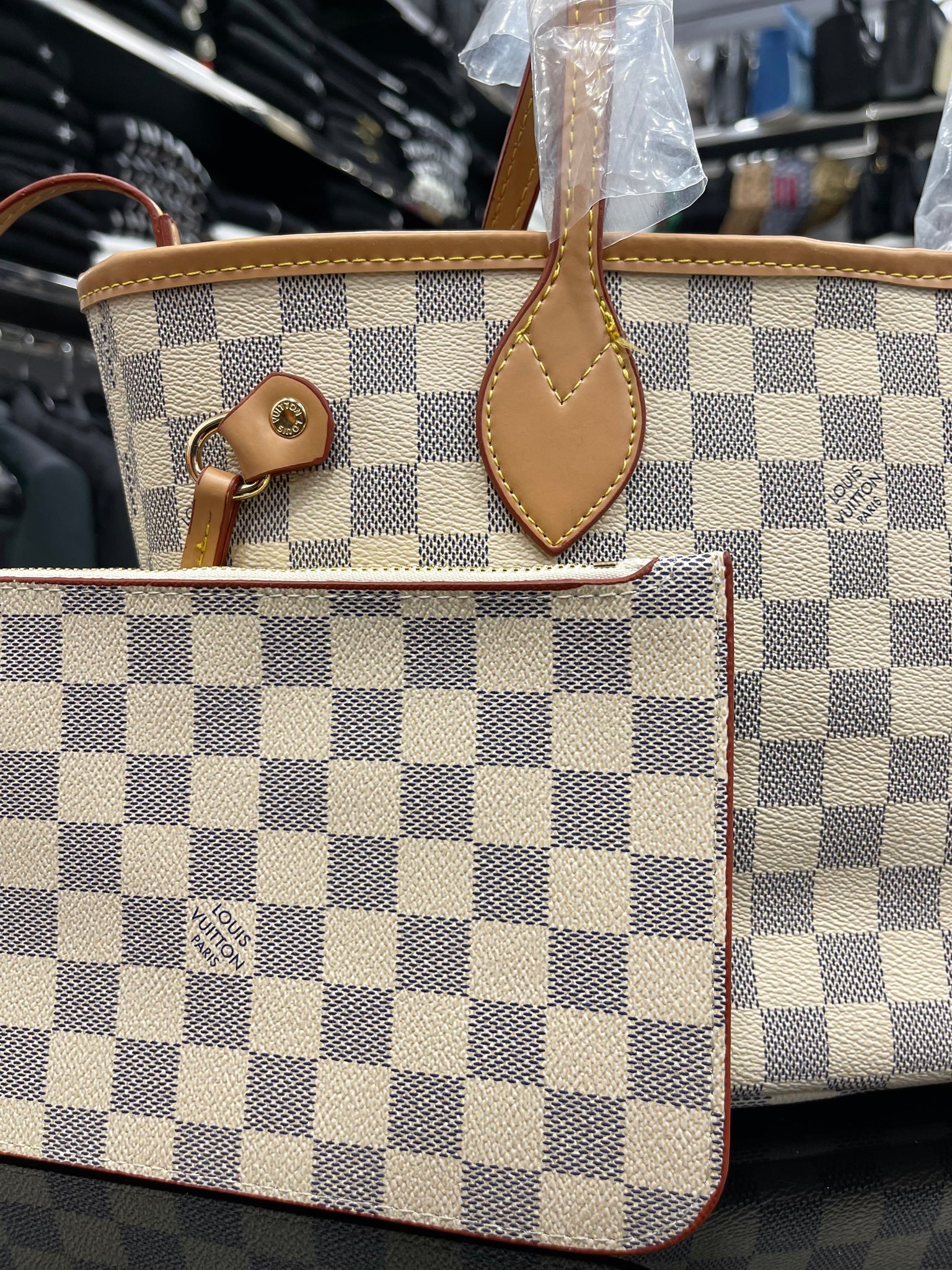 Louis Vuitton Neverfull Small size damier azur bag