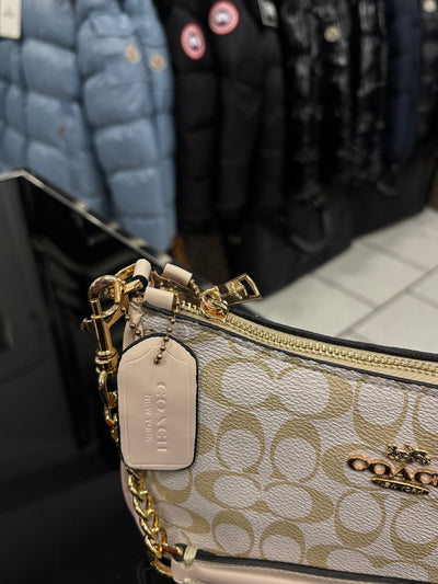 Coach Teri Mini Crossbody beige bag