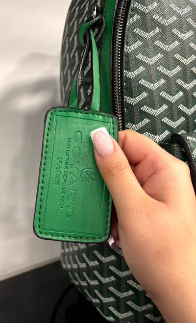 Goyard Alpin green backpack