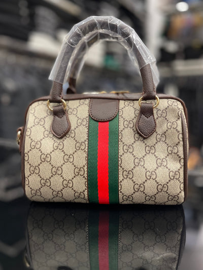 Gucci Ophidia GG small, dark brown leather bag