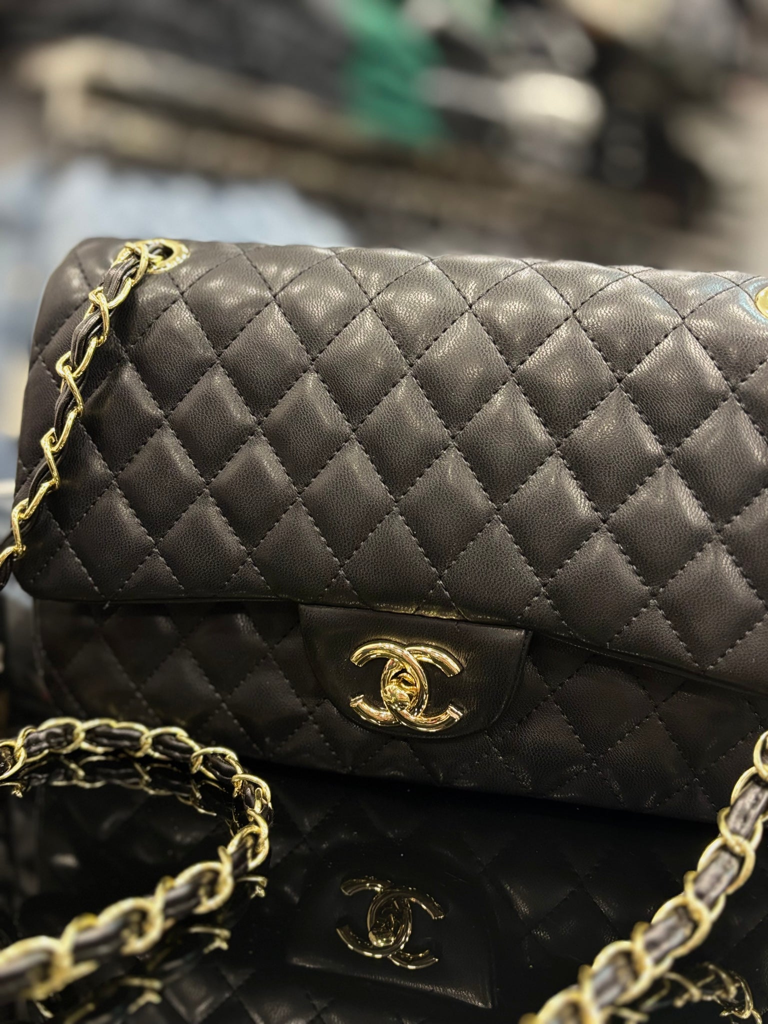 Classic Chanel Black bag medium size