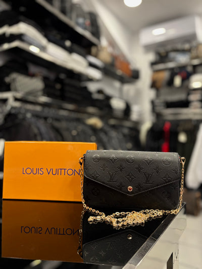 Louis Vuitton Black bag Monogram Empreinte Pochette Félicie
