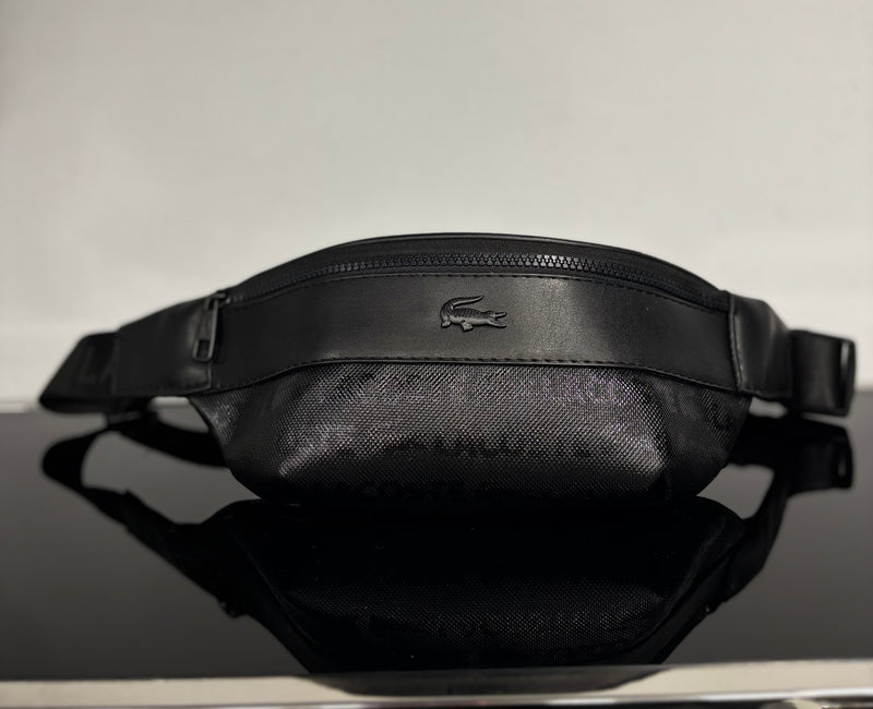Lacoste Naos Petit Piqué black τσαντάκι ώμου/χιαστί