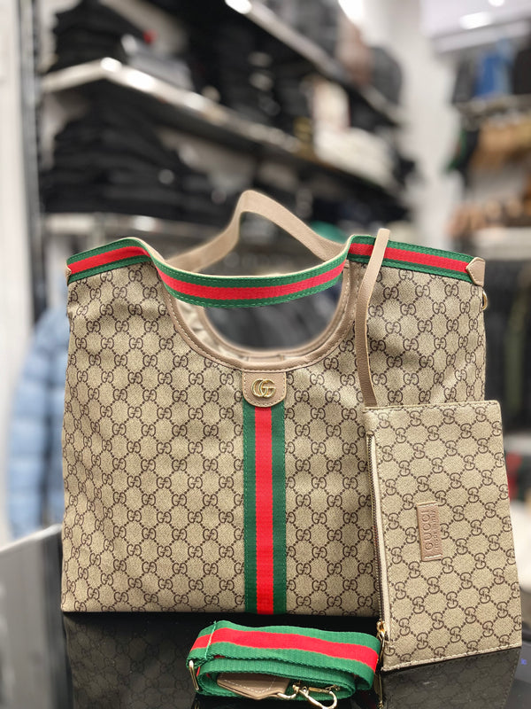 Gucci Giglio GG Large Tote beige bag