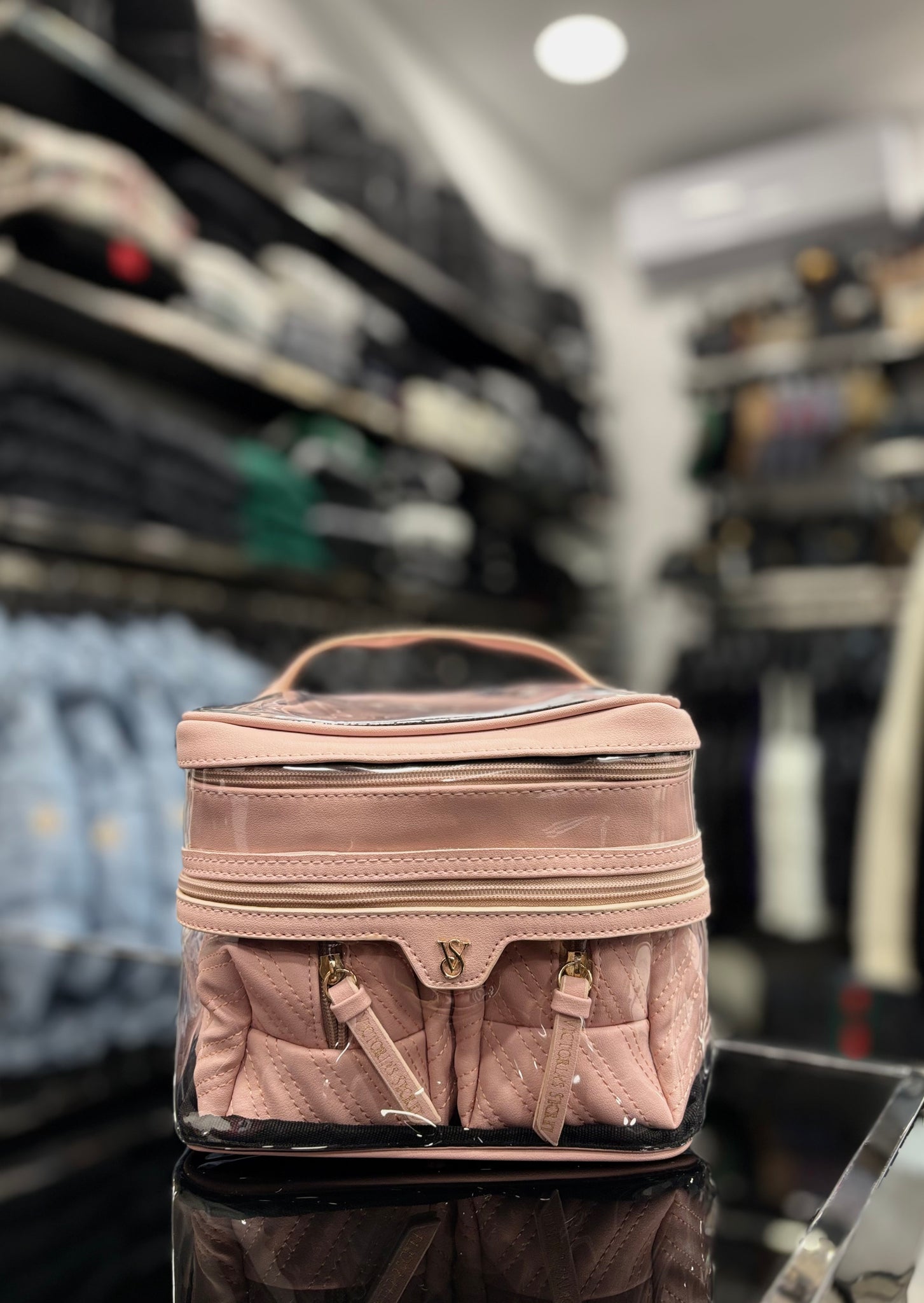Victoria's Secret vanity pink bag
