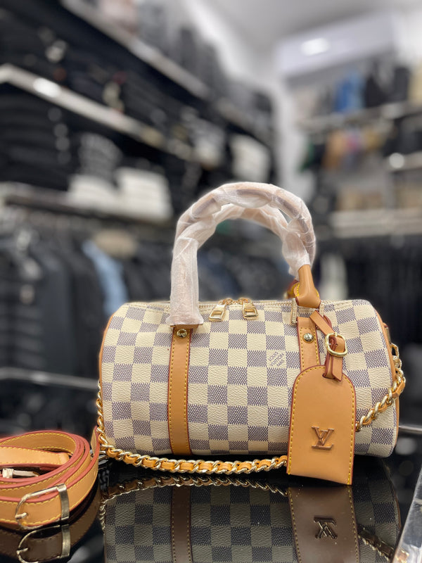 Louis Vuitton Speedy large size damier azur bag