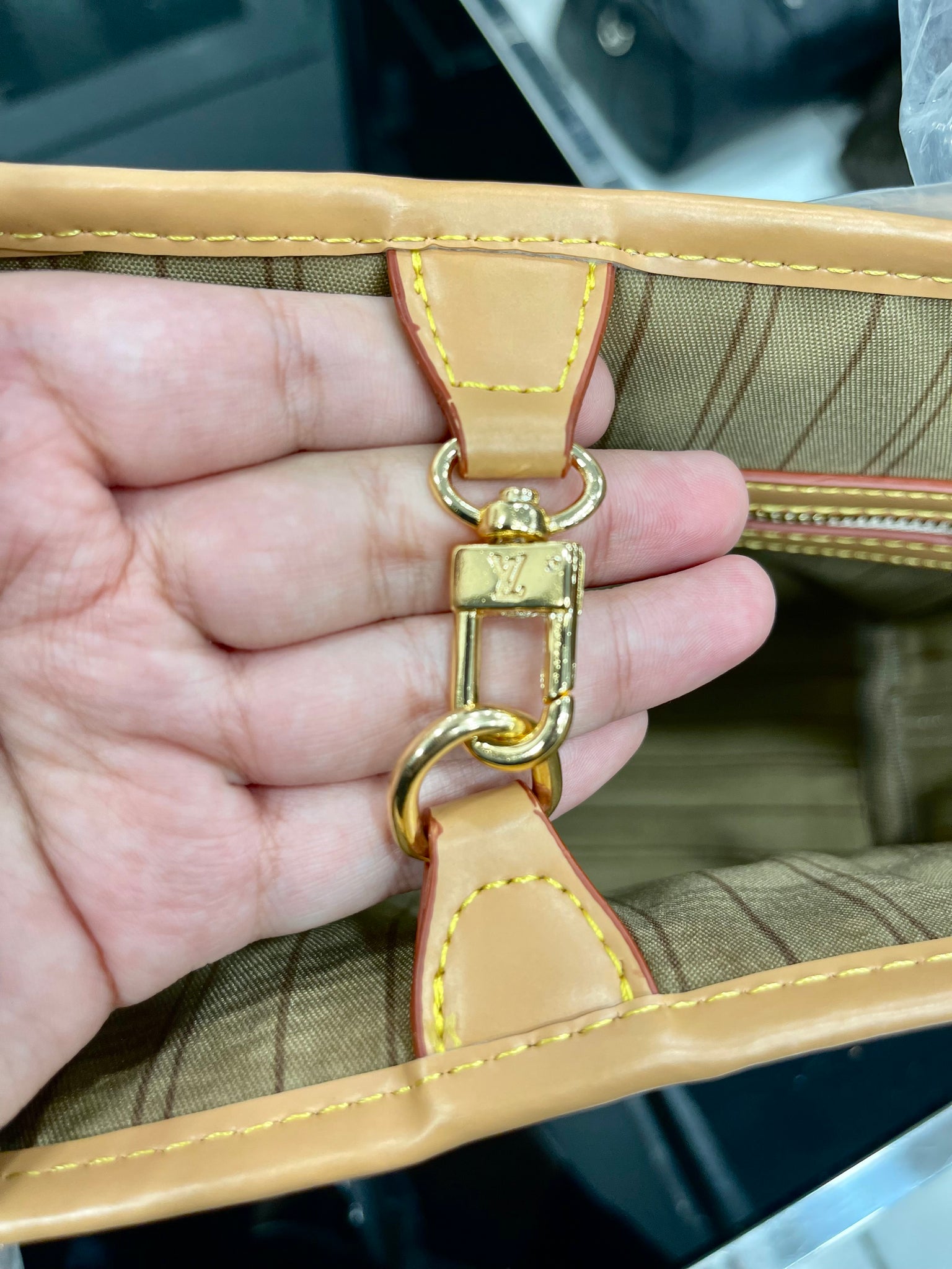 Louis Vuitton Neverfull Small size damier azur bag