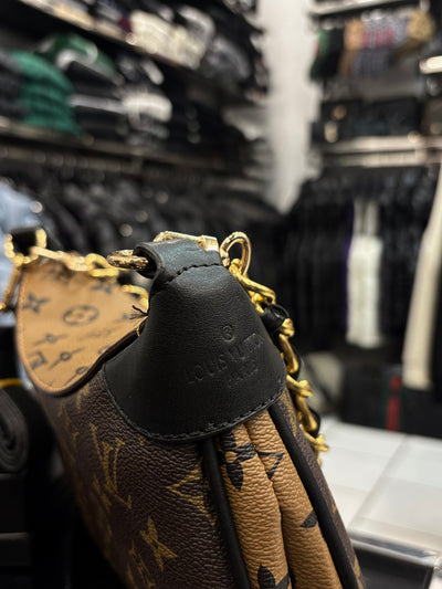 Τσάντα Louis Vuitton brown ωμού/χιαστί