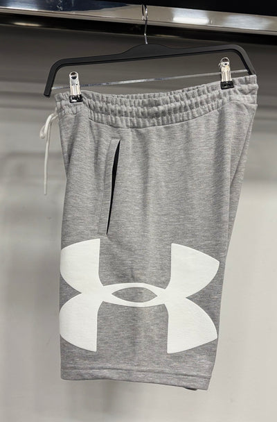 Under Armour Rival Fleece Logo grey shorts