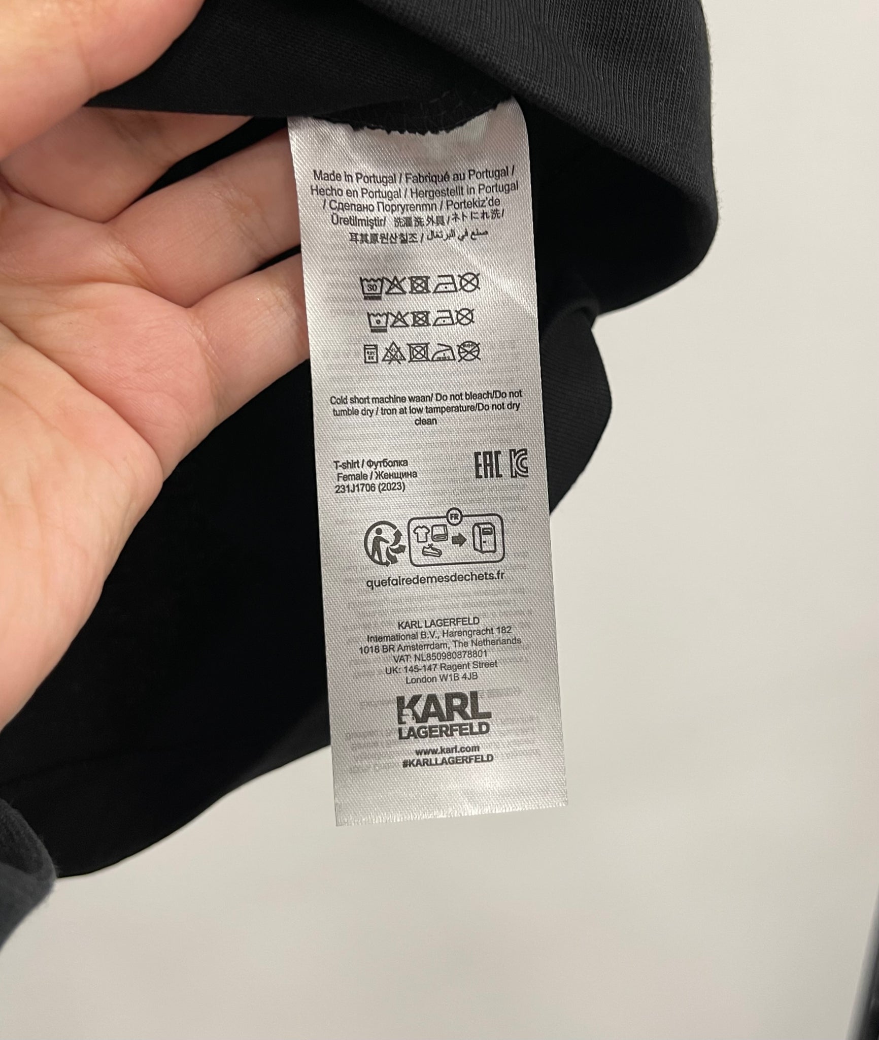 Karl Lagerfeld black T-shirt