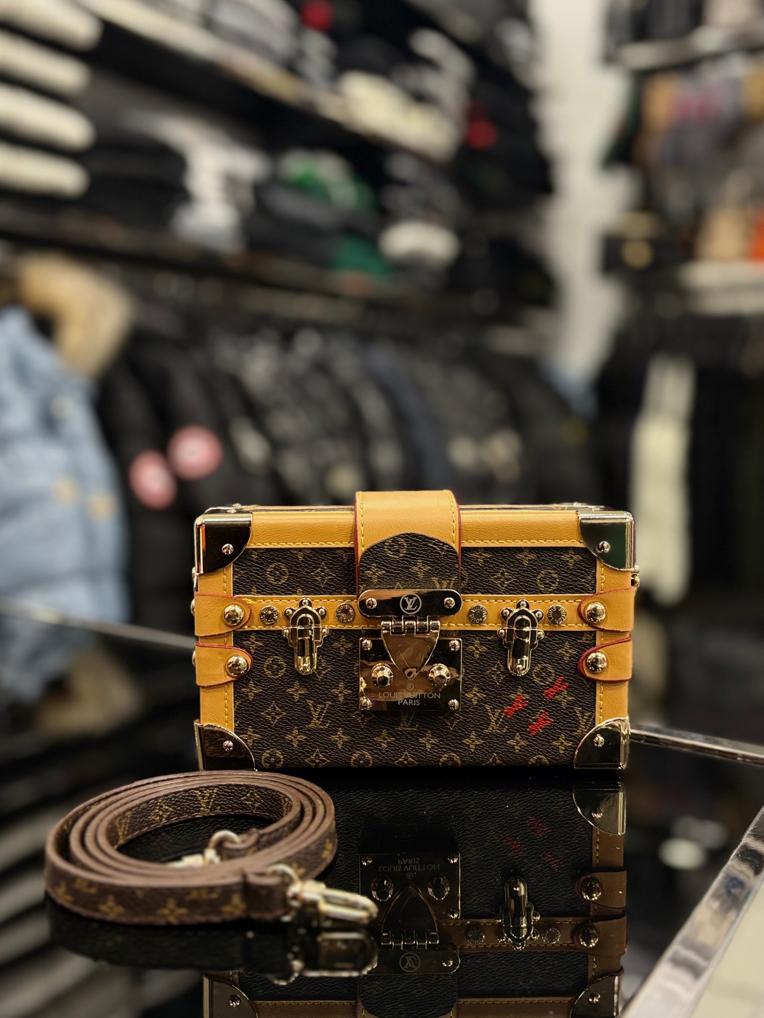 Louis Vuitton Petite Malle Monogram brown bag