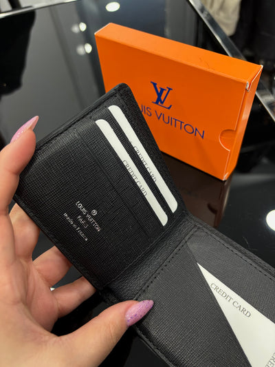 Louis Vuitton monogram black wallet