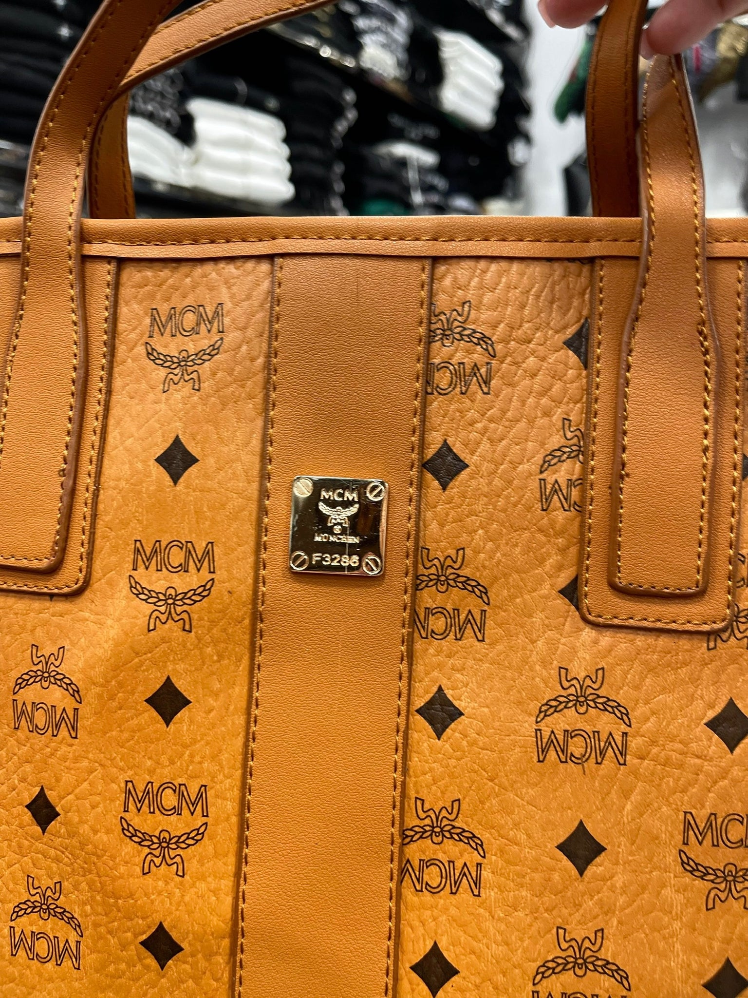 MCM Liz Reversible Small Size Visetos Tote Bag