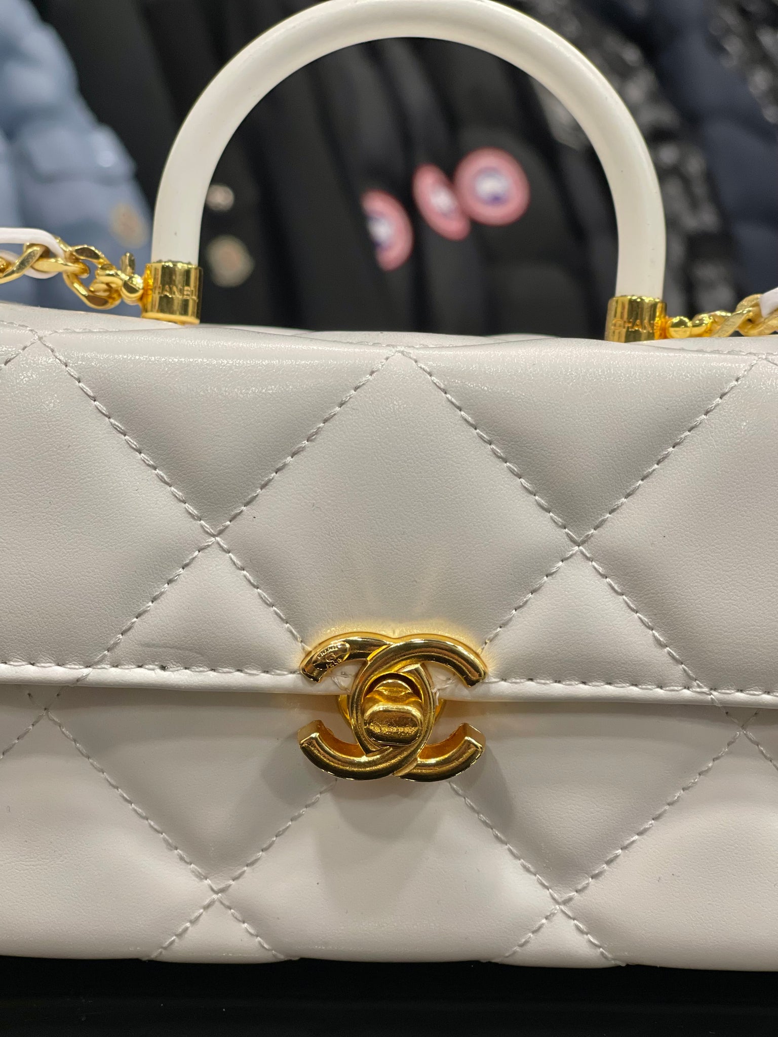 Chanel Evening star white bag