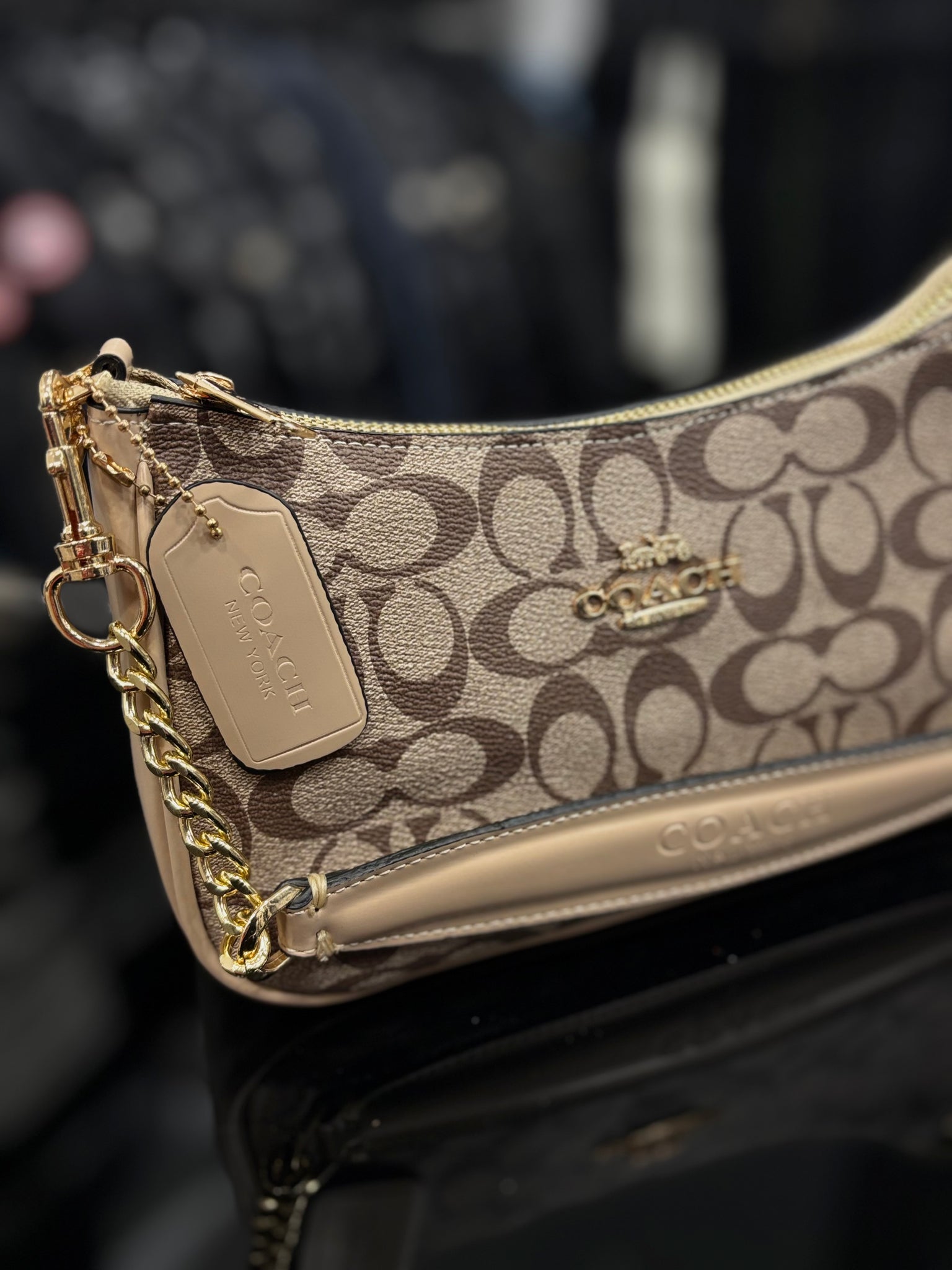 Coach Teri Mini Crossbody beige/brown bag