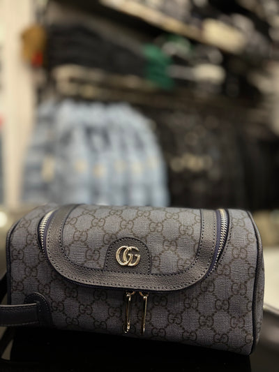 Gucci Ophidia GG Supreme vanity blue bag
