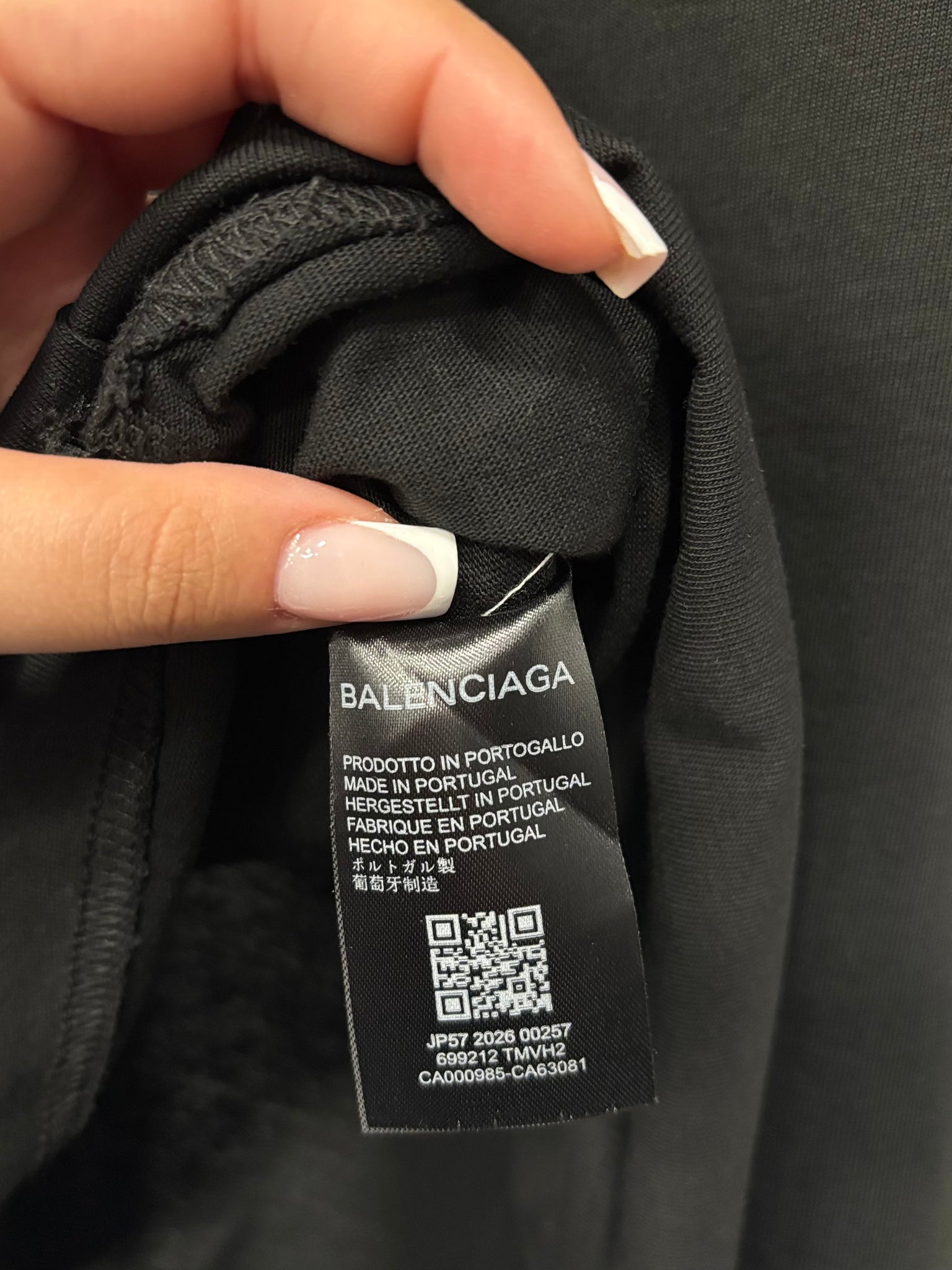 Balenciaga black t-shirt