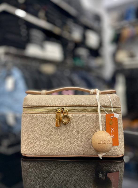Loro Piana extra pocket beige bag