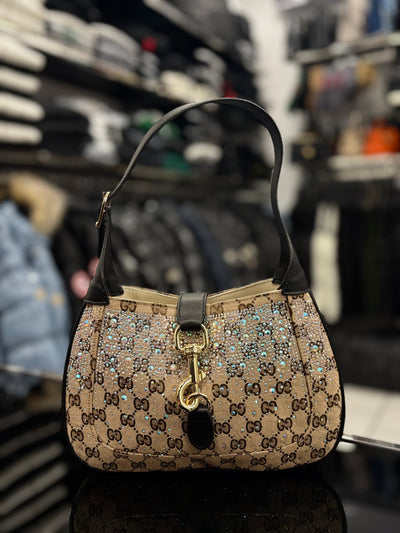 Gucci GG Marmont crystals black bag