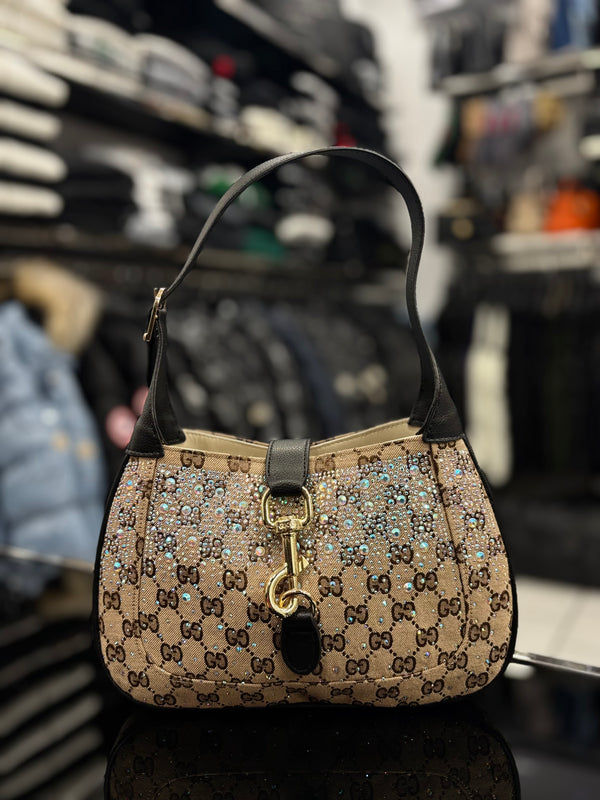 Gucci GG Marmont crystals black bag