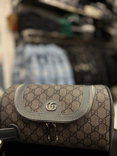 Gucci Ophidia GG Supreme vanity grey bag