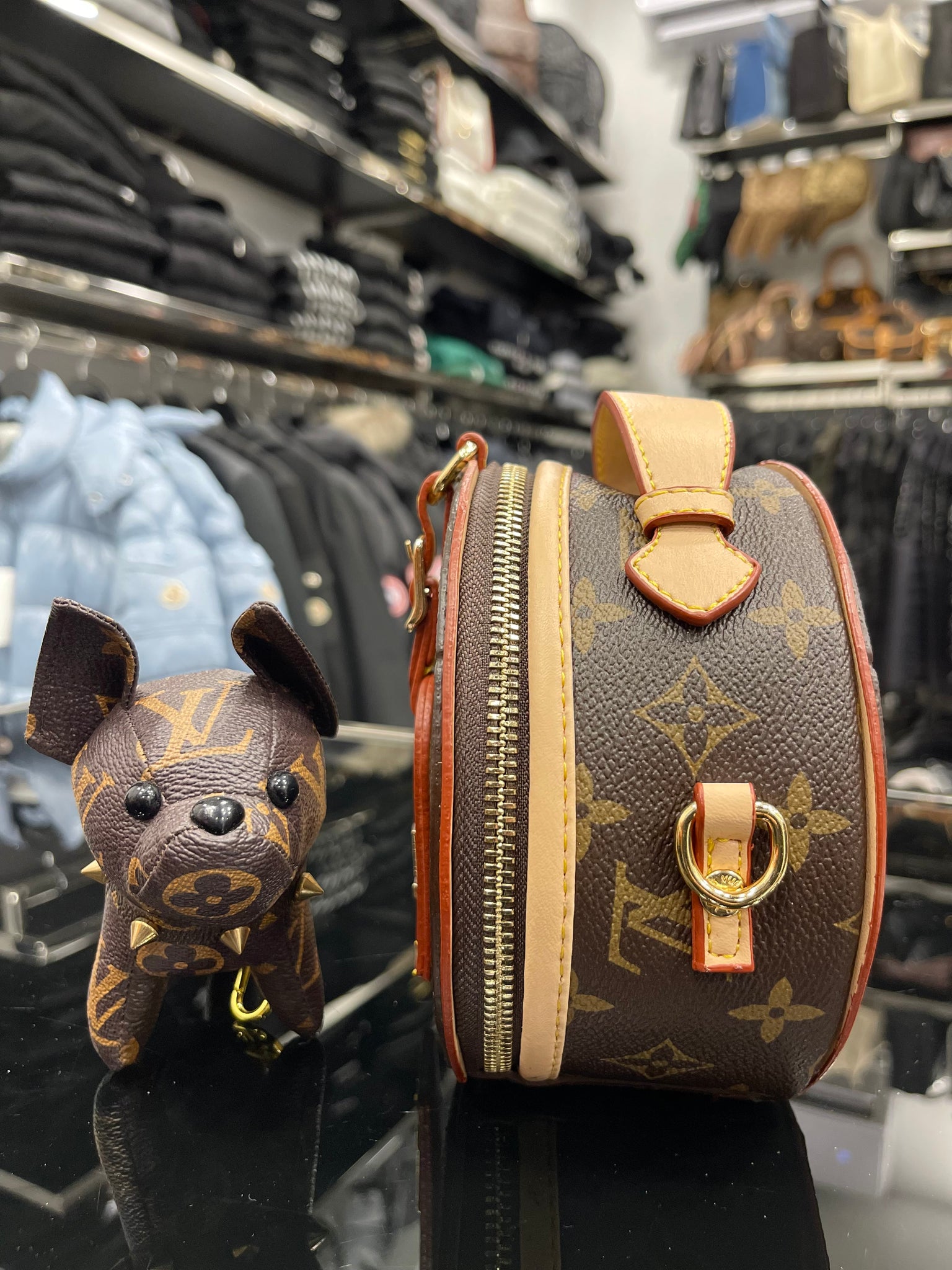 Louis Vuitton mini boite chapeau monogram bag