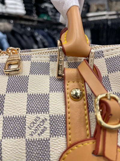 Louis Vuitton Speedy large size damier azur bag