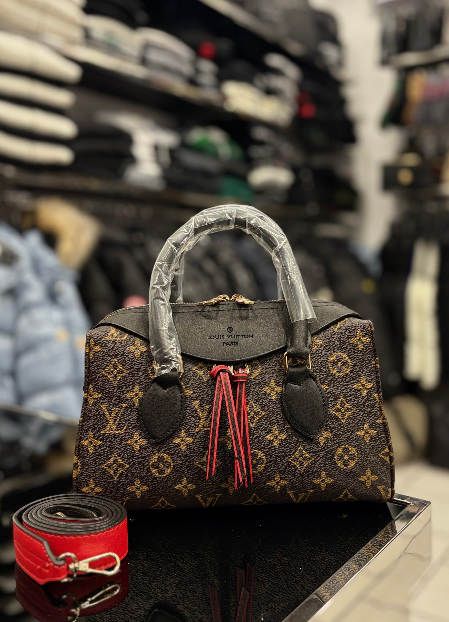 Louis Vuitton Tuileries Satchel Monogram brown/black bag