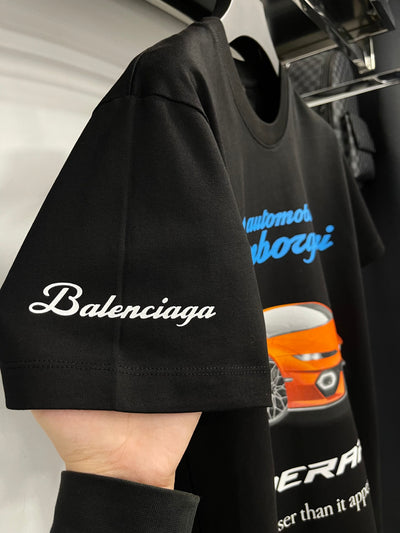Balenciaga X Automobili Lamborghini black T-shirt