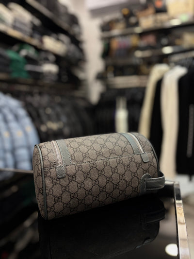 Gucci Ophidia GG Supreme vanity grey bag