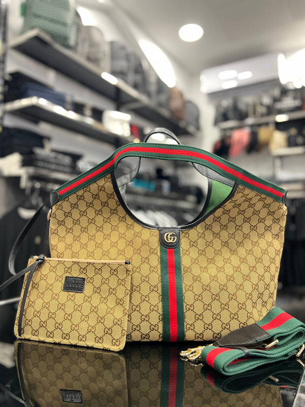 Gucci Giglio Medium Tote Beige Bag