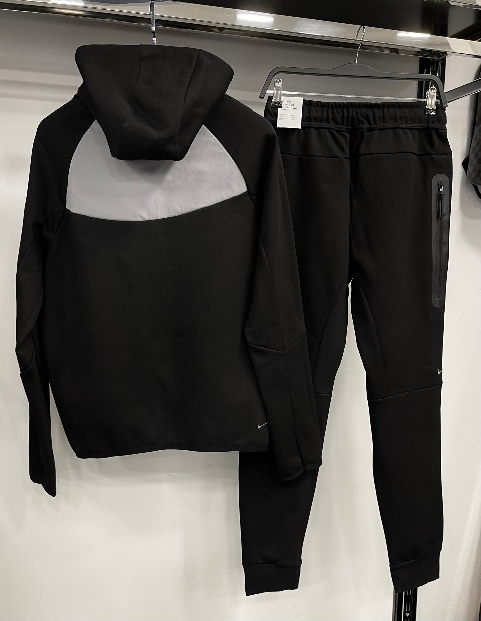 Nike Tech Fleece tracksuit black gray