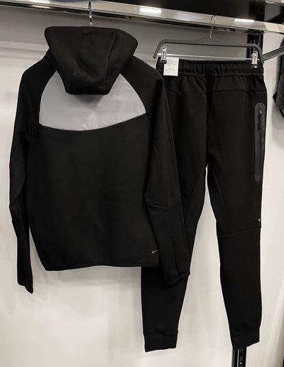Nike Tech Fleece tracksuit black gray