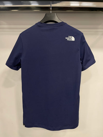 The north face blue black T-shirt