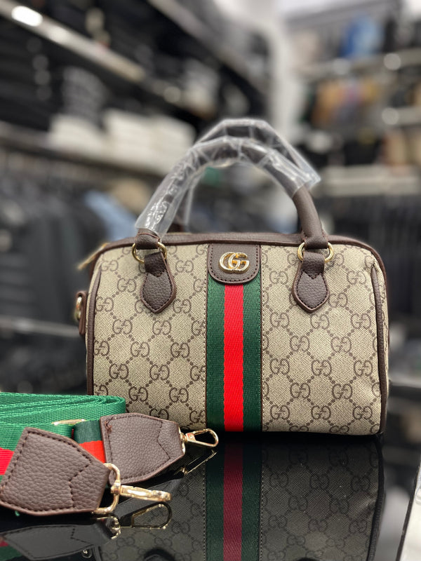 Gucci Ophidia GG small, dark brown leather bag