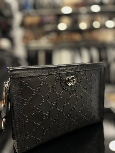 Gucci Monogram Canvas GG Ophidia black bag
