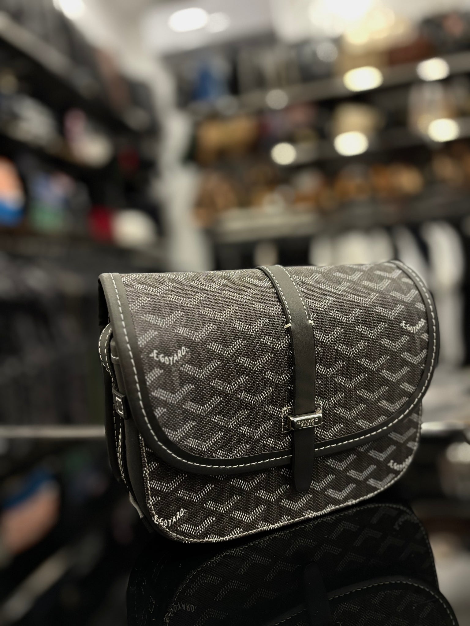Goyard Belvedere PM black bag