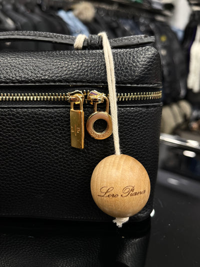 Loro Piana extra pocket black bag