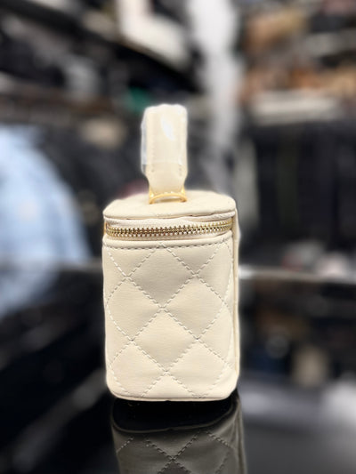 Chanel mini vanity white bag